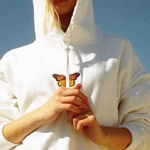 Brandy Melville Oversized Butterfly Hoodie